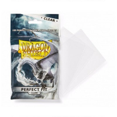 Dragon Shield - Sleeves - Standard x100 - Perfect Fit - Transparent (pour double-sleever)