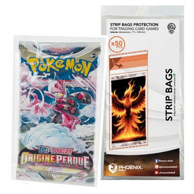 Phoenix Shield - Sleeves - - STRIP BAGS pour Boosters - Transparent (x50)